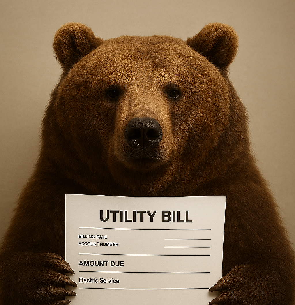 bear holding bill